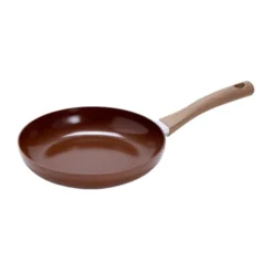 Poêle anti adhésive tous feux manche effet bois Ø24cm (2 modèles)