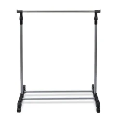 Portant simple extensible en métal 80x42xH97à160cm