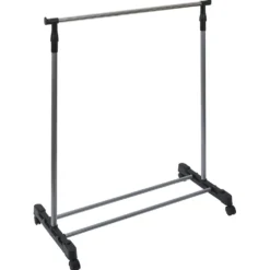Portant simple extensible en métal 80x42xH97à160cm