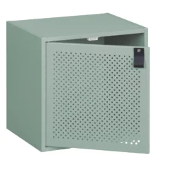 Porte Box Cube métal ajouré vert 32,2x32,2cm