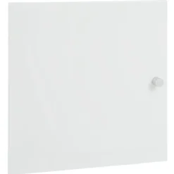 Porte Box Cube 32,2x32,2x1,2cm acier blanc avec poignée incluse