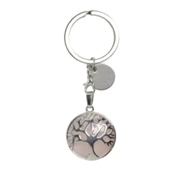 Porte clé avec médaillon arbre de vie - 3 coloris