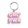 Porte clé Barbie Grl' Pwr caoutchouc rose