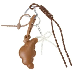 Porte-clé croissant marron L24cm (2 modèles)