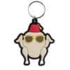 Porte clé Friends dinde caoutchouc beige