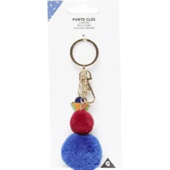 Porte-clé jeton colorblock