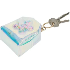 Porte-clé mini sac plastique holographique - 3 modèles