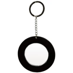 Porte clé miroir avec inscription message