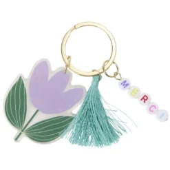 Porte-clé remerciement Merci pour cette année acrylique L10cm (3 modèles)