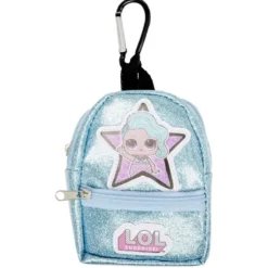 Porte clé sac à dos LOL avec accessoires papeterie L6xH10cm