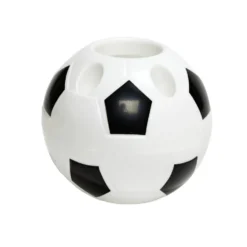 Porte crayon football forme ballon Ø10,5xH9,5cm