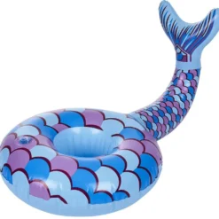 Porte gobelet Funky design sirène bleu et violet