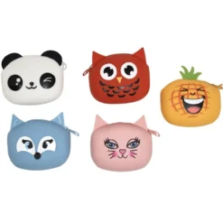 Porte monnaie animaux silicone