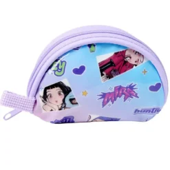 Porte-monnaie K-Pop Demon Hunter plastique rose et bleu 6,5x9cm