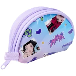 Porte-monnaie K-Pop Demon Hunter plastique rose et bleu 6,5x9cm