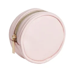Porte-monnaie rond simili uni Ø9cm (6 modèles)