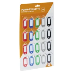 Porte-étiquette 5 couleurs x20