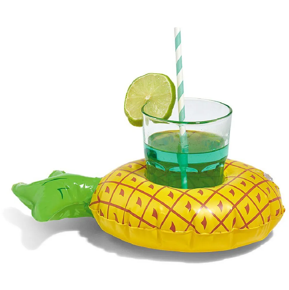 Porte verre gonflable ananas