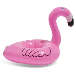 Porte verre gonflable flamant rose