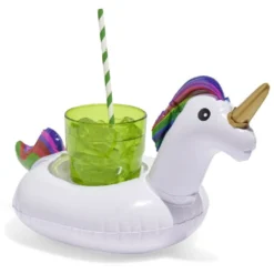 Porte verre gonflable licorne Ø20xH20cm