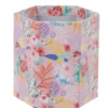 Pot à crayon hexagonal motif floral