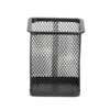 Pot à crayon métal mesh noir ou blanc 8x8cm