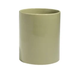 Pot de conservation 1,2L grès couvercle bambou Ø12xH14,5cm