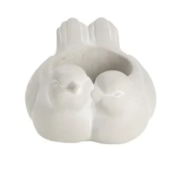 Pot en ciment forme colombes 19x16xH11,5cm