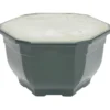 Pot rond funéraire lesté noir Ø15cm