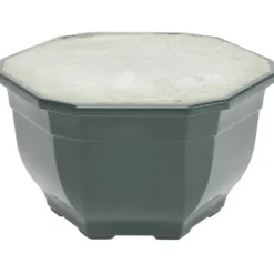 Pot rond funéraire lesté noir Ø15cm