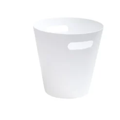 Poubelle de bureau plastique blanc 21,9x14xH21,2cm