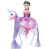 Poupée avec licorne Sparkle avec accessoires violet