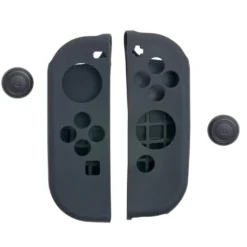Protection pour manette compatible Nintendo Switch en silicone noir