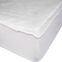 Protège-matelas anti-punaises jersey 140x190x25cm polyester blanc