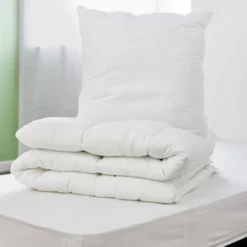 Protège-matelas anti-punaises jersey 90x190x25cm polyester blanc