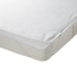Protège matelas 2 personnes éponge imperméable anti-acariens 140x190cm