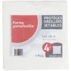 Protège oreiller jetable blanc x4