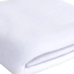 Protège oreiller rectangulaire blanc 53x73cm