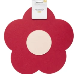 Protège-poêle x3 feutrine forme fleur Ø38cm (2 modèles)