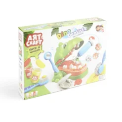 Pâte à modeler dinosaure dentiste