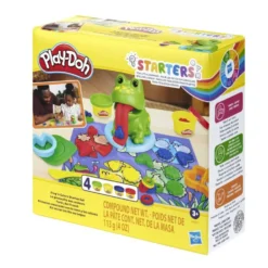 Pâte à modeler Play-Doh 4 pots avec moule et grenouille