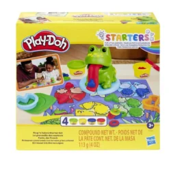 Pâte à modeler Play-Doh 4 pots avec moule et grenouille