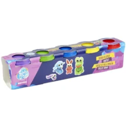 Pâte à modeler x5 pots multicolore 140g