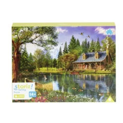 Puzzle ado 1000 pièces paysage maison lac