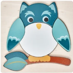 Puzzle bois encastrable, 3 modèles
