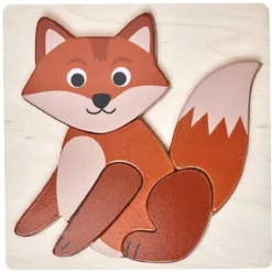 Puzzle bois encastrable, 3 modèles