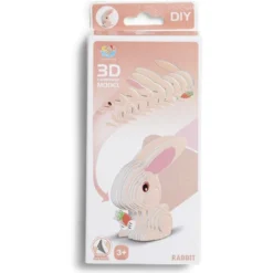 Puzzle 3D en bois animaux DIY - 6 modèles