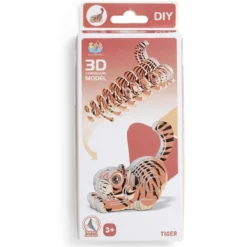 Puzzle 3D en bois animaux DIY - 6 modèles