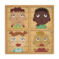 Puzzle des émotions en bois