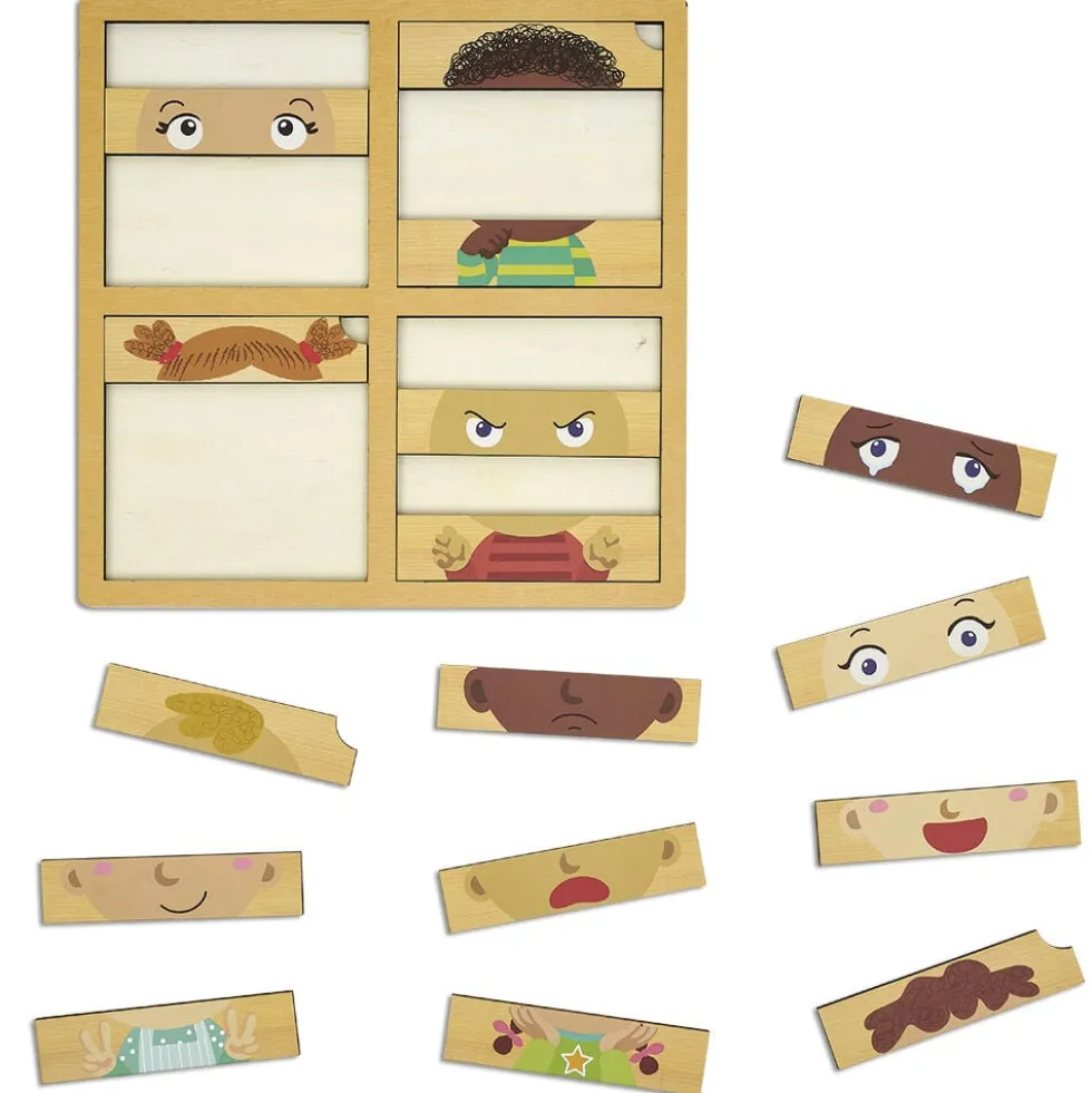 Puzzle des émotions en bois